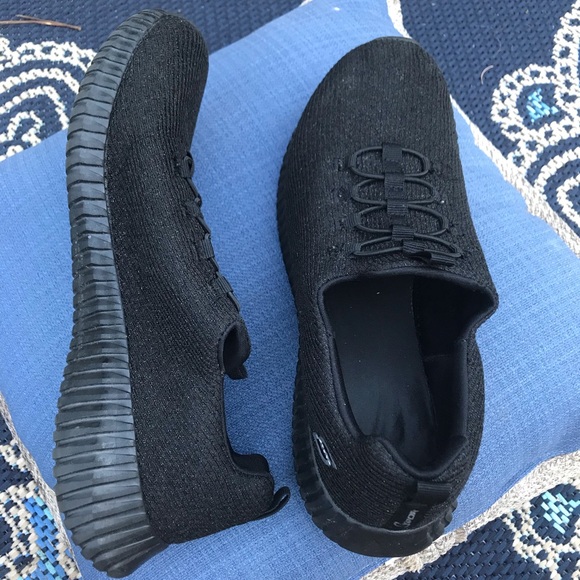 Black sparkly Sketcher Sport Tennis shoes - Picture 4 of 5